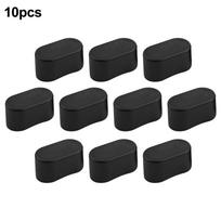 Ovalūs dangteliai Kėdės kojų kepurėlės Grindų apsaugos Lauko baldams Sodo Black 30x60mm