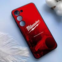 Dizainas M-Milwaukee-s Šaunus telefono dėklas Samsung S25 Ultra S24 S23 S22 S21 S20 Plus Fe Galaxy A54 A53 A34 A25 Silikoninis dangtelis Samsung S25 red
