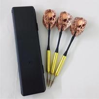 15cm 3Pcs 16g Steel Tip Darts Sports Entertainment Iron Plated Copper Dart Body Nylon Dart Rod PET Flight Darts Accessories gray