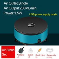 Ultra Silent 220V 1.5W Aquarium Air Pump Fish Tank Mini Air Compressor Oxygen Pump Aquarium Fish Tank Oxygen Pump black