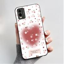 For Nokia C32 C22 4G 2023 Case Black Soft Silicone TPU Luxury Fashion Flower Butterfly Phone Casing For Nokia C32 C22 Back Cover Nokia C22 white