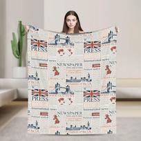 JK Sąjungos Džeko Vėliavos Antklodės Britiški Londono Simboliai Flanelinė Mėtymo Antklodė Lovos Sofos Spausdinta Minkšta Lovatiesė Daugiafunkcinė 100x150cm
