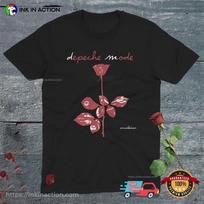 Album Violator Depeche Mode Bloody Rose T-shirt LI09 L gray