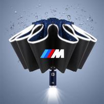 Automobilio skėtis su LED žibintuvėliu Atspindinti juosta Skėtis BMW M E30 E39 E46 E90 E93 E60 F10 M5 M6 M7 X4 X5 X1 priedams gjvm37 mėlyna