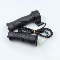 Electric Tricycle Twist Grip Throttle with 1.5M Cable (Hall Type) gray