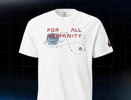Artemis II For All Humanity - NASA Comfort Colors Shirt 130 gray
