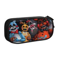Five Nights At Pencil Cases FNAF Game Pencil Box Pen for Student Big Capacity Bags School Supplies Cosmetic Stationery FnAF 21x10.5x5cm gray