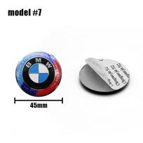 45mm 47mm Automobilio logotipas Vairo centrinis ženklelis Logotipo lipdukas BMW E90 E46 F10 F30 E87 F20 G20 E60 E39 E92 interjero aksesuarams gray