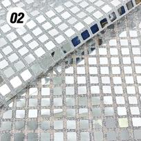 5 spalvos Metalinis Magiško Spalvos Kvadratinis Tinklelis Minkštas Veidrodinis Tekstilinis Tinklelis Dekoro Audinys Šventės Scenos Kostiumas Blizgučiai Dizainerio Audinys 100x140cm gray