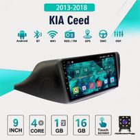 2Din Android Car-Play Car Radio,KIA Ceed 2013-2018,Multimedia Player Head Unit Stereo GPS Navigation BT WIFI,2+32GB 1+16GB juoda