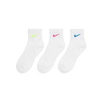 Nike Dri Fit Ankle Socks Unisex 3 Pack SX7677-938 24-26 white