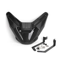For Honda XL750 Transalp XL 750 TRANSALP 2023 2024 Motorcycle Front Fender Extender Mudguard Extension Carbon Fiber Splash Guard Forging pattern gray