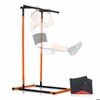 Fitness pull-up station pack, sauna effect sports belt and exercise guide InnovaGoods PULL-UP BAR - DIP STATION juoda