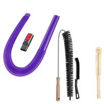 Dryer Vent Cleaner Set Dryer Vent Lint Remover Tool for 15 12 11 V10 V9 8 7 Universal Vacuum Hose Attachment and Lint Brush Easy to Clean 1 purple