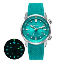 BERNY Automatic Diver Men Watch 200M Waterproof Miyota 8215 Sappire AR Coated Silicone Sports Swim Wristwatch Men's Diver Watch gray