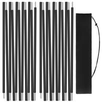 Aluminum Alloy Tent Poles 8MM 111CM 161CM Lightweight Compact Tent Pole Camping Tent Rods Outdoor Hiking Replacement Accessories