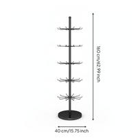 Metal Floor Round Base Rotating Display Rack Painted Finish