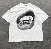 Didelės Lūpos Y2k Burna Marškinėliai Grillz Baltas Marškinėlis Unisex Y2k Marškinėlis Streetwear XXXL gray