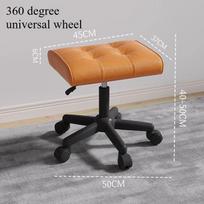 Adjustable Height Foot Rest for Office Chair, Under Desk Elevating Footstool with Memory Foam, Ergonomic Home Sofa Leg Rest oranžinė