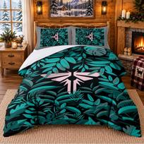 The Last Of Us Pattern Bedding 3Pcs Set Bed Sheet And Pillowcases For Indoor Bedroom 140cmx210cm