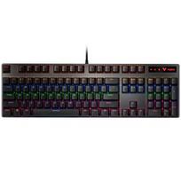 Rapoo V500PRO Wired Backlit Mechanical Keyboard, 104-Key Full-Size Gaming E-Sports Laptop Multimedia Office PUBG Anti-Ghosting Keyboard, Brown Switch