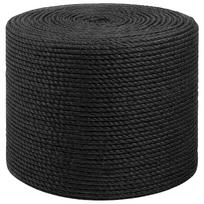 vidaXL Džiuto virvė 80 mm 25 m Juoda 100% Tossa jutas
