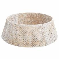 vidaXL Kalėdų Medžio Apykaklė Apvali Balta Skersmuo 75 x 25 cm