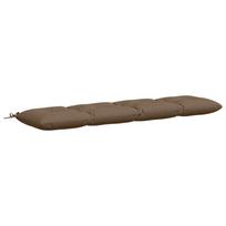 vidaXL Suoliuko pagalvė VIANEN 100% poliesteris Taupe 160 x 40 x 12 cm
