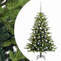 vidaXL Dirbtinė Kalėdų eglutė su burbulais 150 cm 150 LED Šilta balta