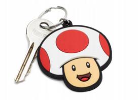 Guminis raktų pakabukas Super Mario Toad grybas
