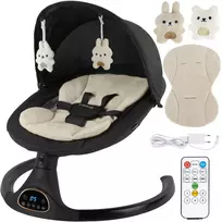 Elektrinės sūpynės/gultukas Kidwell 2in1 LUVI (juoda)