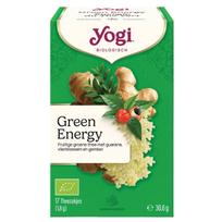 Yogi Tea „“ „Green Energy“ žaliasis arbata su žolelėmis, guaranos ir kombučos – 17 maišelių