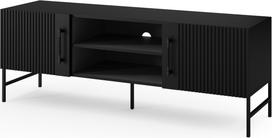 Televizoriaus spintelė Raftt, juoda sp., 152 cm x 42 cm x 55 cm