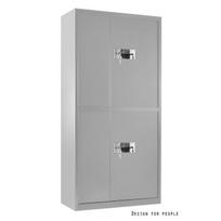 Biuro spinta su 2 elektriniais užraktais | 90 x 42 x 185 cm | Pilka