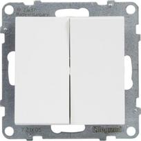 Legrand SUNO jungiklis dvigubas laiptinis IP20 10A baltas 721108