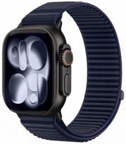 Mėlyna (Navy Blue) apyrankė Apple Watch 8 / 9 / 10 / 11 / 12 / SE / Ultra (44 / 45 / 46 / 49 mm) "Tech-Protect NylonLoop"
