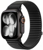 Juoda apyrankė Apple Watch 8 / 9 / 10 / 11 / 12 / SE / Ultra (44 / 45 / 46 / 49 mm) "Tech-Protect NylonLoop"