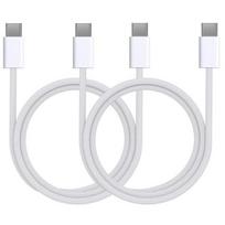 2 vnt. USB-C kabeliai iPad Air 11" 2024 / iPad Air 13" 2024 / iPad Pro 11" 2024 / iPad Pro 13" 2024 - Nėriniuotas 2m Phonillico