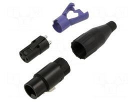 Connector: XLR | socket | female | 15A | PIN: 3 | straight | for cable