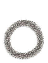 SUI AVA - Beaded Hair Elastic - Scrunchies & Hair Ties - Sidabro