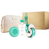 Rinkinys Bvlgari Omnia Paraiba: EDT moterims 65 ml + kūno pienelis 75 ml + muilas 75 g + kosmetinė