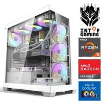 INTOP AQUA Ryzen 5 9600X 32GB DDR5 1TB SSD M.2 NVME+2TB RX9060XT 16GB no-OS