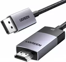 „Ugreen“ „DisplayPort“ – „HDMI“ kabelis, 1 m, juodas (80395)