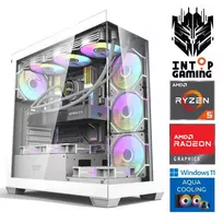 INTOP AQUA Ryzen 5 7500X3D 64GB DDR5 1TB SSD M.2 NVME RX9060XT 16GB WIN11