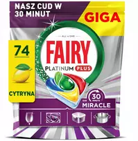 „Fairy“ indaplovės kapsulės „Fairy Platinum Plus Miracle“, 74 vnt.