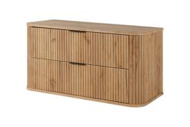 Vonios baldai, 3XE LIVING, spintelė po praustuvu, ąžuolo Craft spalva, juoda rankena, 41,5 x 100 x 51,7 cm, 1 vnt.