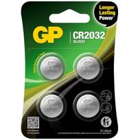 GP elementai CR2032, LITHIUM 3V, 4 vnt