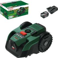 Bosch Powertools Robotic lawn mower VISIMOW18V-200, 18V (green/black, 1x Li-Ion battery 5.0Ah, POWER FOR ALL ALLIANCE)