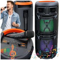 Garsiakalbis karaoke Rivex G204, juoda, su mikrofonu