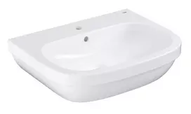 Grohe Euro Ceramic praustuvas su perpildymo anga, 65 x 52 cm, Alpine White 39323000